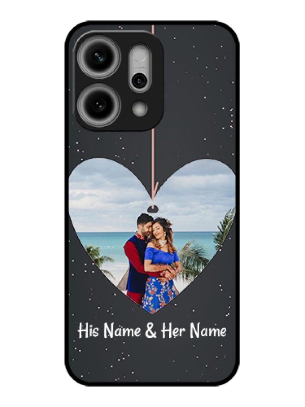 Custom Oppo Reno 14 Pro 5G Custom Metal Phone Case - Hanging Heart Design