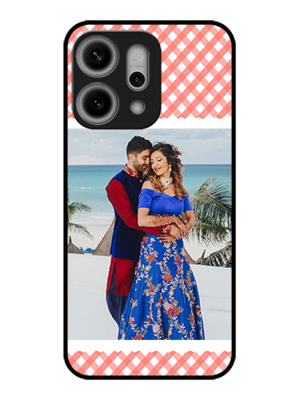 Custom Oppo Reno 14 Pro 5G Custom Metal Phone Case - Pink Pattern Design