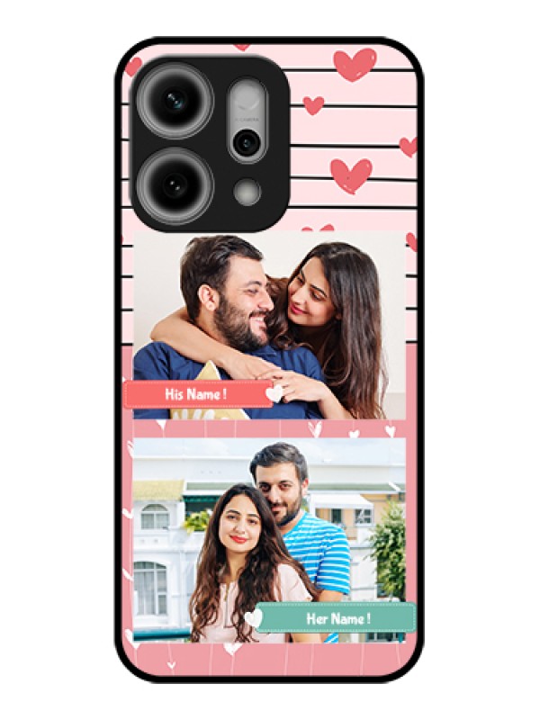 Custom Oppo Reno 14 Pro 5G Custom Metal Phone Case - Photo With Heart Design