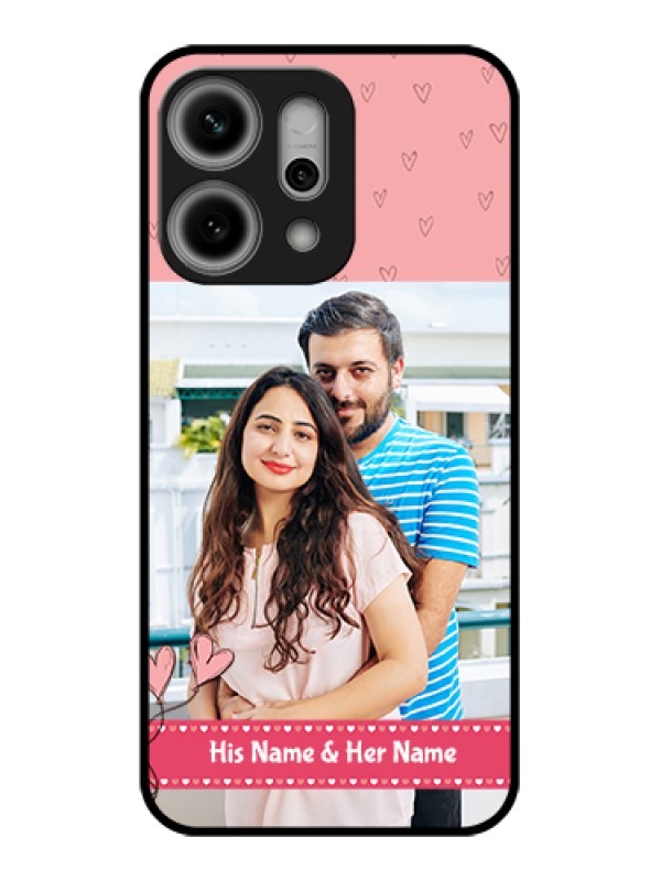 Custom Oppo Reno 14 Pro 5G Custom Metal Phone Case - Love Design Peach Color