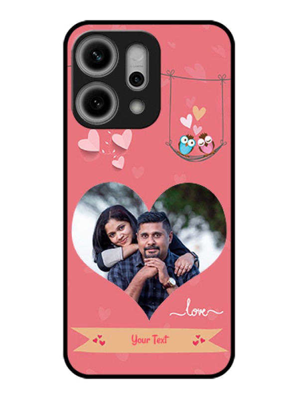 Custom Oppo Reno 14 Pro 5G Custom Metal Phone Case - Peach Color Love Design