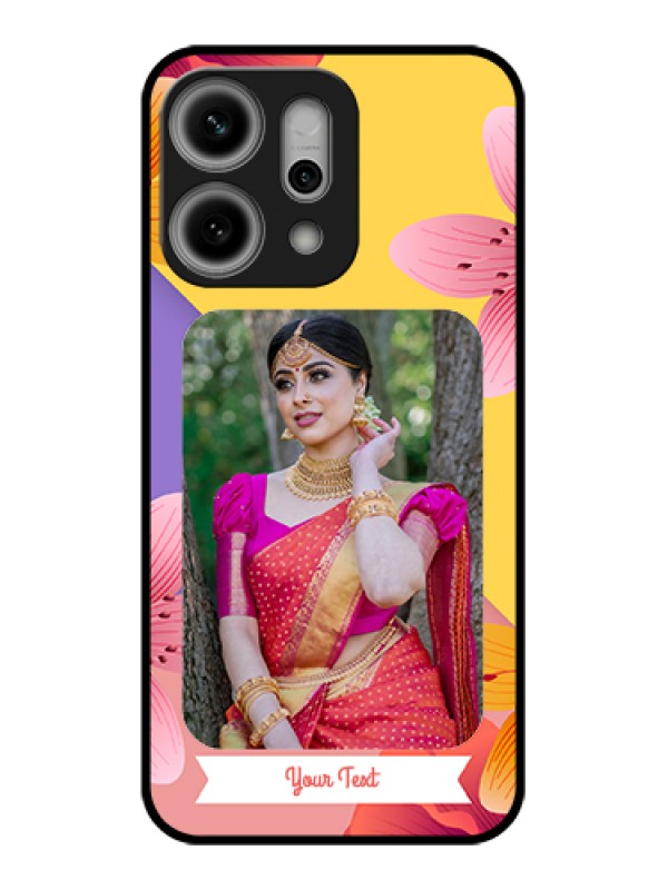 Custom Oppo Reno 14 Pro 5G Custom Metal Phone Case - 3 Image With Vintage Floral Design