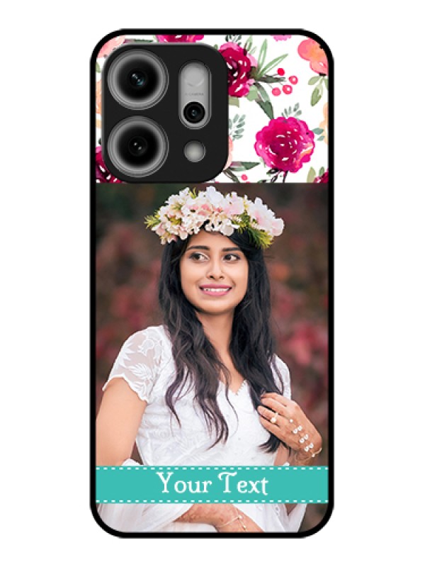 Custom Oppo Reno 14 Pro 5G Custom Metal Phone Case - Water Colors Floral Design