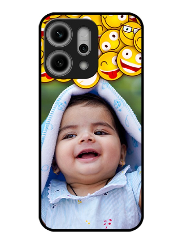 Custom Oppo Reno 14 Pro 5G Custom Metal Phone Case - With Smiley Emoji Design