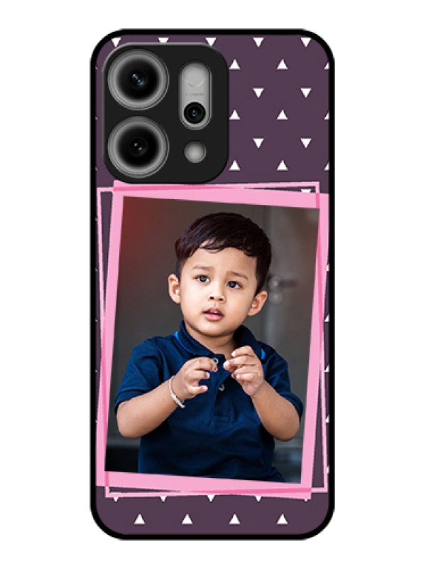 Custom Oppo Reno 14 Pro 5G Custom Metal Phone Case - Triangle Pattern Dotted Design