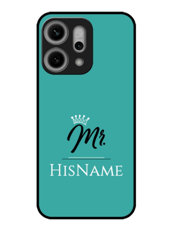 Custom Oppo Reno 14 Pro 5G Custom Metal Phone Case - Mr With Name Design
