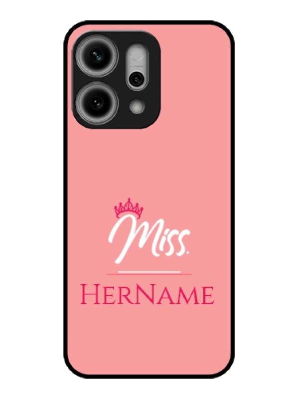 Custom Oppo Reno 14 Pro 5G Custom Metal Phone Case - Mrs With Name Design
