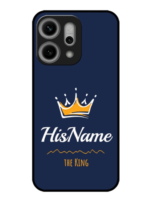 Custom Oppo Reno 14 Pro 5G Custom Metal Phone Case - King With Name Design