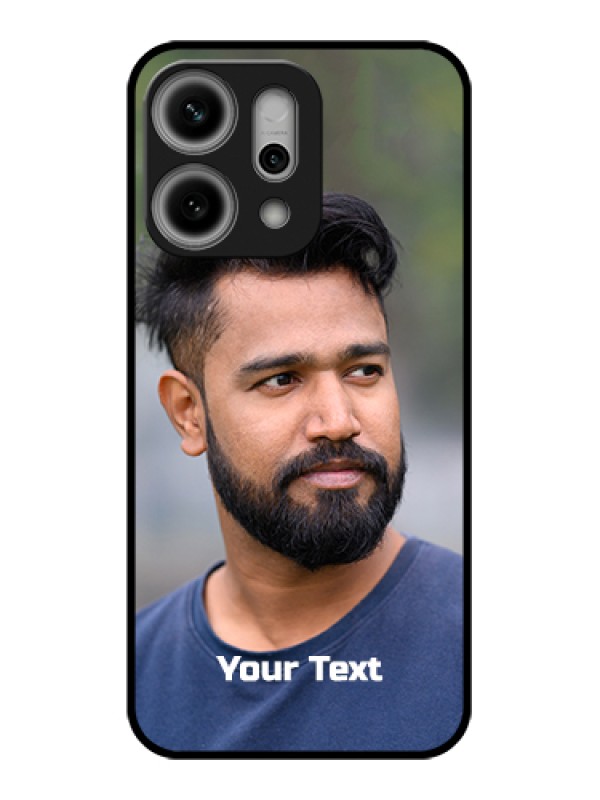 Custom Oppo Reno 14 Pro 5G Custom Metal Phone Case - Photo With Text Design