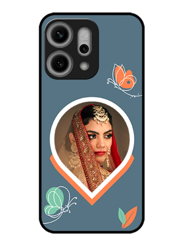 Custom Oppo Reno 14 Pro 5G Custom Metal Phone Case - Droplet Butterflies Design