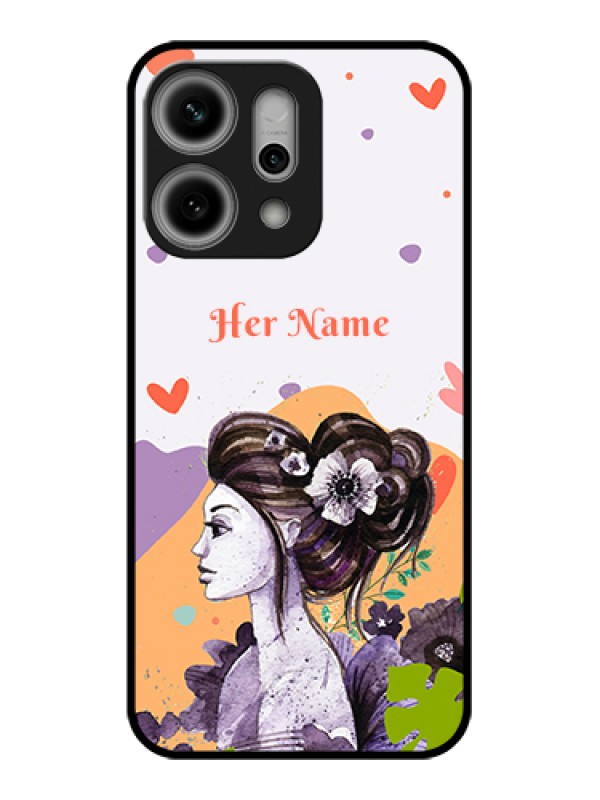Custom Oppo Reno 14 Pro 5G Custom Metal Phone Case - Woman And Nature Design