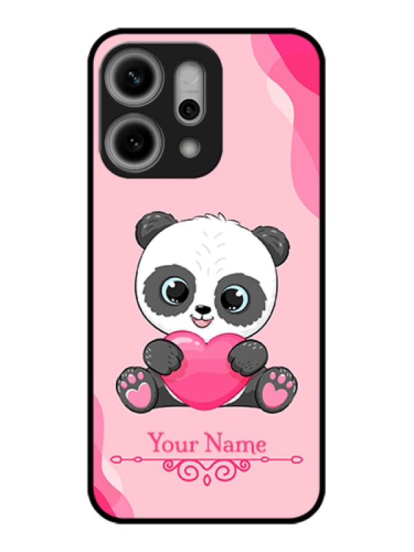 Custom Oppo Reno 14 Pro 5G Custom Metal Phone Case - Cute Panda Design