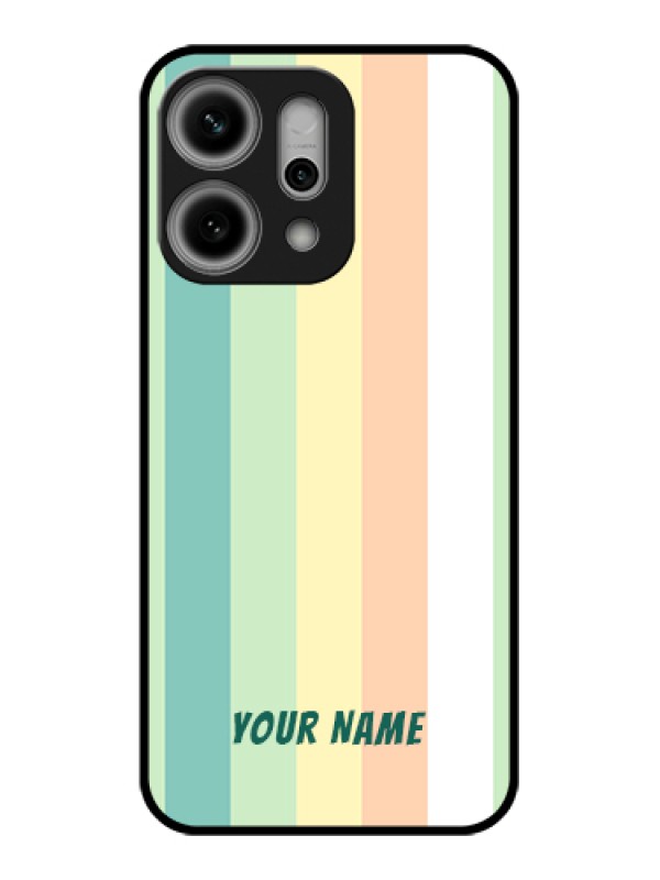Custom Oppo Reno 14 Pro 5G Custom Metal Phone Case - Multi - Colour Stripes Design
