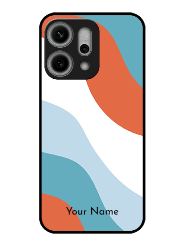 Custom Oppo Reno 14 Pro 5G Custom Metal Phone Case - Coloured Waves Design