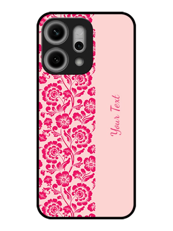 Custom Oppo Reno 14 Pro 5G Custom Metal Phone Case - Attractive Floral Pattern Design
