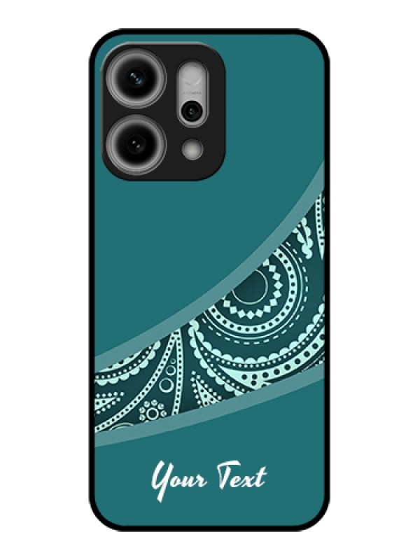 Custom Oppo Reno 14 Pro 5G Custom Metal Phone Case - Semi Visible Floral Design