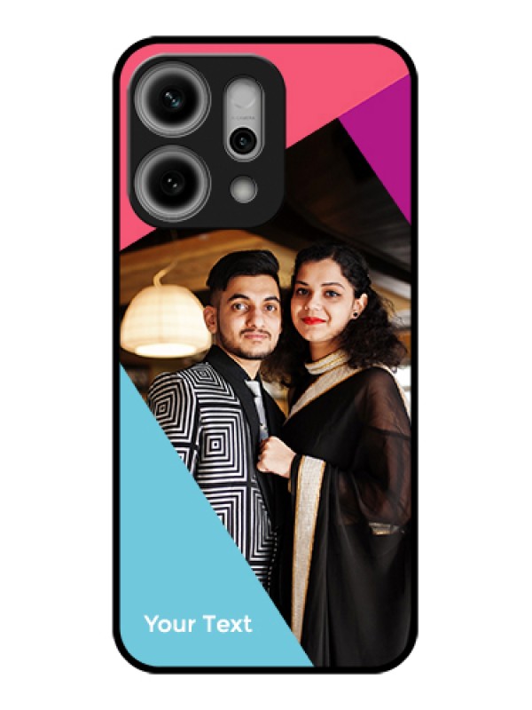 Custom Oppo Reno 14 Pro 5G Custom Metal Phone Case - Stacked Triple Colour Design