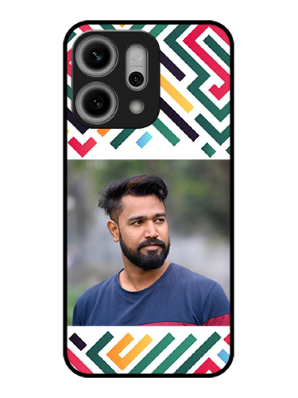 Custom Oppo Reno 14 Pro 5G Custom Metal Phone Case - Colorful Maze Pattern Design