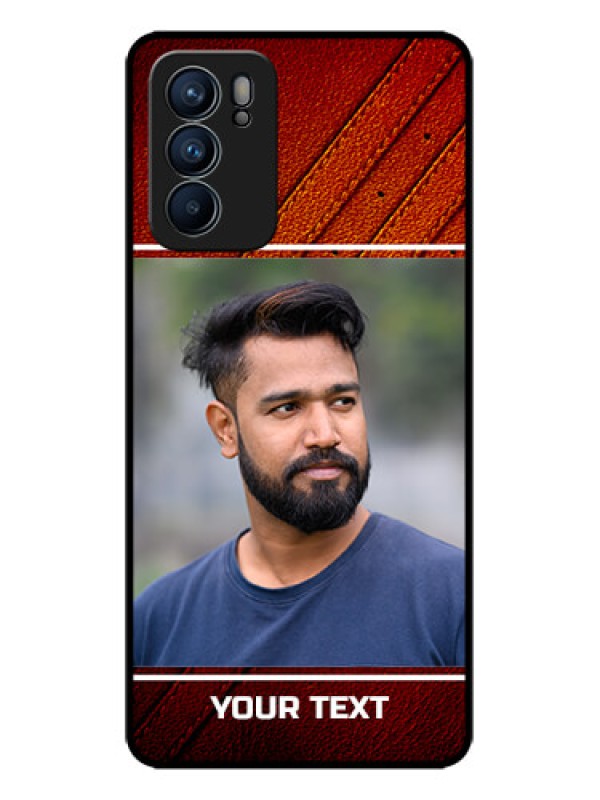 Custom Oppo Reno 6 5G Custom Metal Phone CaseLeather Phone Case Design