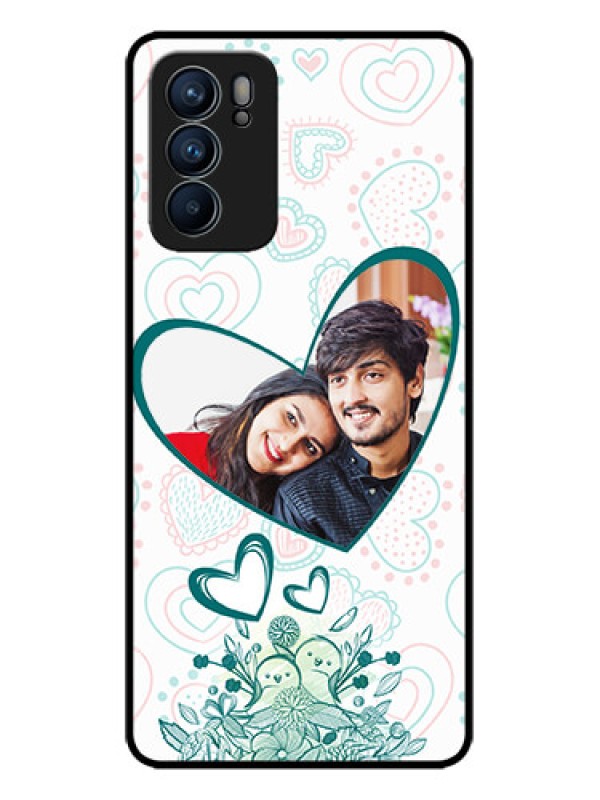 Custom Oppo Reno 6 5G Custom Metal Phone CasePremium Couple Design