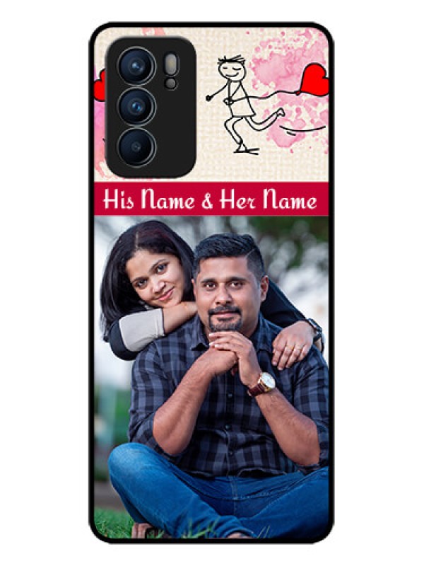 Custom Oppo Reno 6 5G Custom Metal Phone CaseYou And Me Case Design