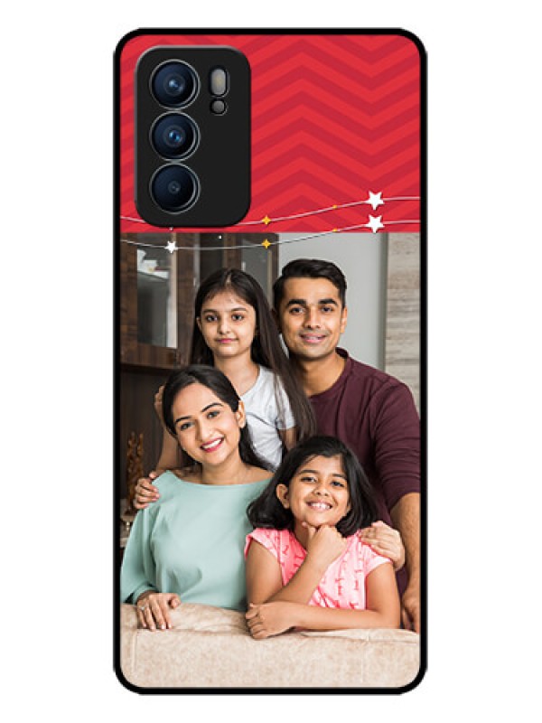 Custom Oppo Reno 6 5G Custom Metal Phone CaseHappy Family Design
