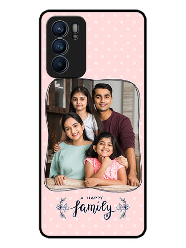 Custom Oppo Reno 6 5G Custom Metal Phone CaseFamily With Dots Design