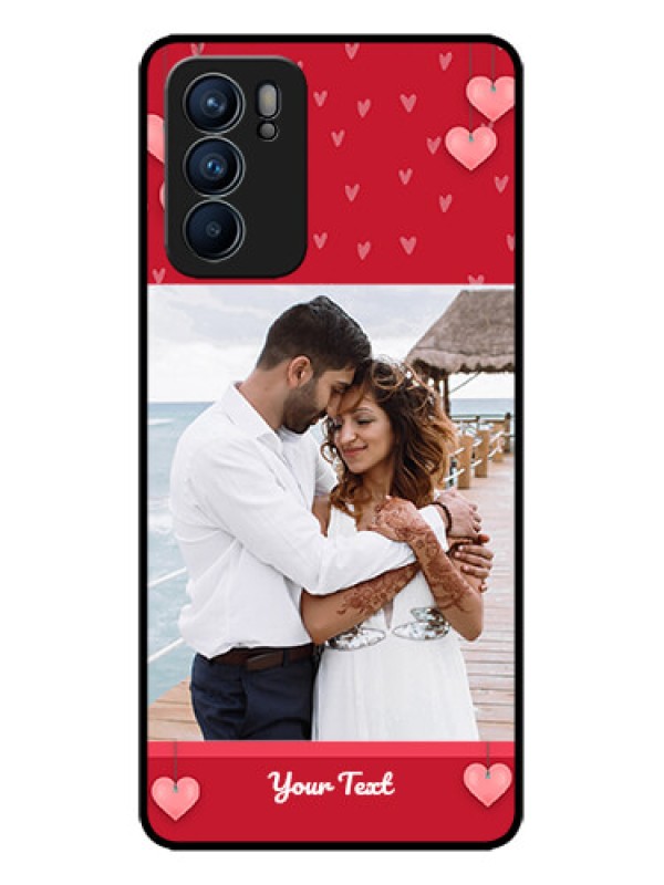 Custom Oppo Reno 6 5G Custom Metal Phone CaseValentines Day Design