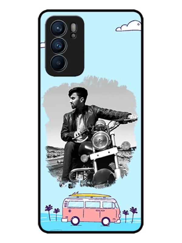 Custom Oppo Reno 6 5G Custom Metal Phone CaseTravel and Adventure Design