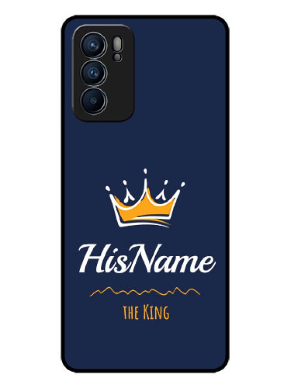 Custom Oppo Reno 6 5G Custom Metal Phone CaseKing With Name Design