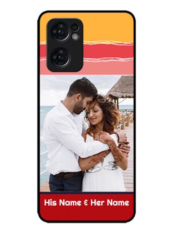 Custom Oppo Reno 7 5G Custom Metal Phone CaseColorful Case Design