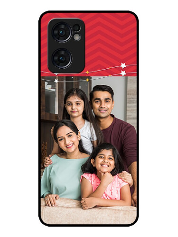 Custom Oppo Reno 7 5G Custom Metal Phone CaseHappy Family Design