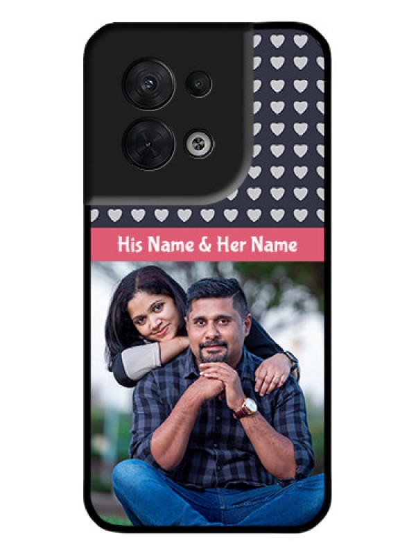 Custom Oppo Reno 8 5G Custom Metal Phone CaseLove Symbols Design