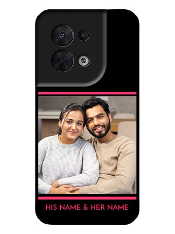 Custom Oppo Reno 8 5G Custom Metal Phone CaseWith Add Text Design