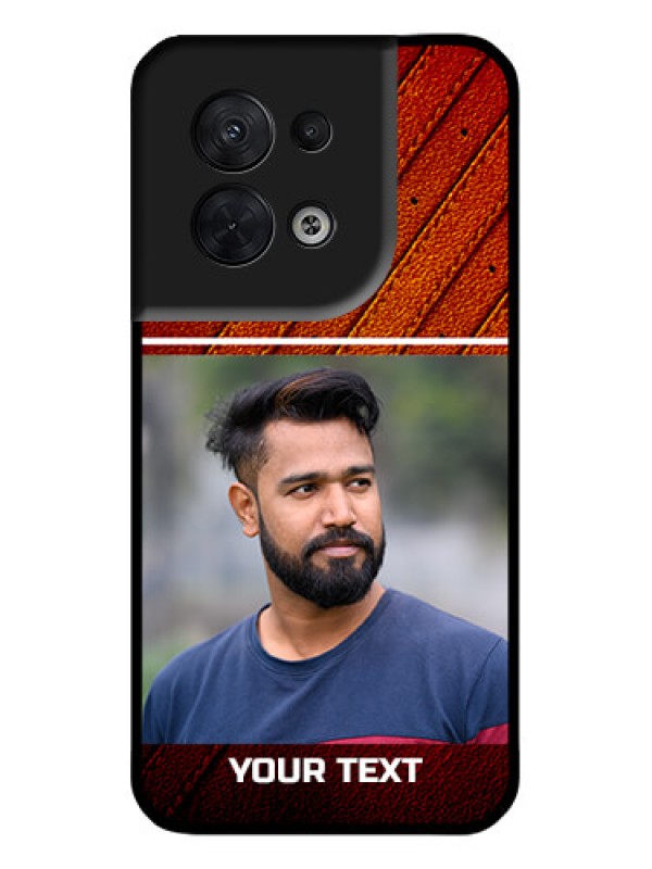 Custom Oppo Reno 8 5G Custom Metal Phone CaseLeather Phone Case Design