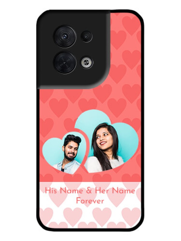 Custom Oppo Reno 8 5G Custom Metal Phone CaseCouple Pic Upload Design