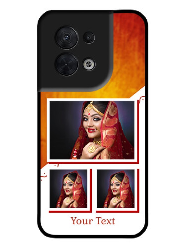 Custom Oppo Reno 8 5G Custom Metal Phone CaseWedding Memories Design