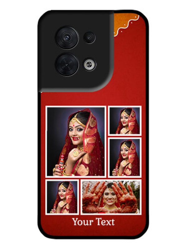 Custom Oppo Reno 8 5G Custom Metal Phone CaseWedding Pic Upload Design