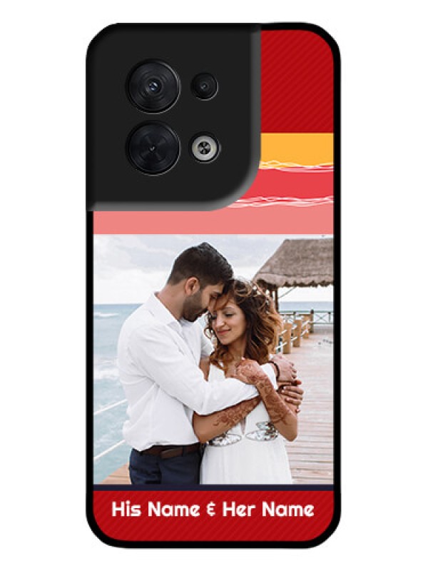 Custom Oppo Reno 8 5G Custom Metal Phone CaseColorful Case Design