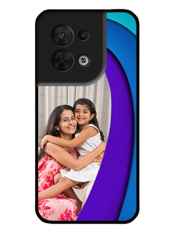 Custom Oppo Reno 8 5G Custom Metal Phone CaseSimple Pattern Design