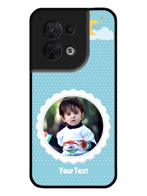 Custom Oppo Reno 8 5G Custom Metal Phone CaseViolet Pattern Design