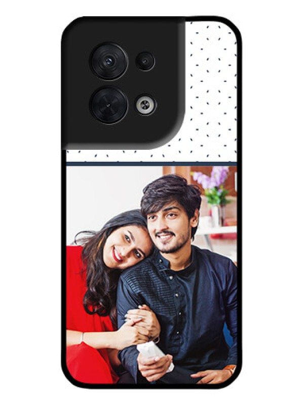 Custom Oppo Reno 8 5G Custom Metal Phone CasePremium Dot Design