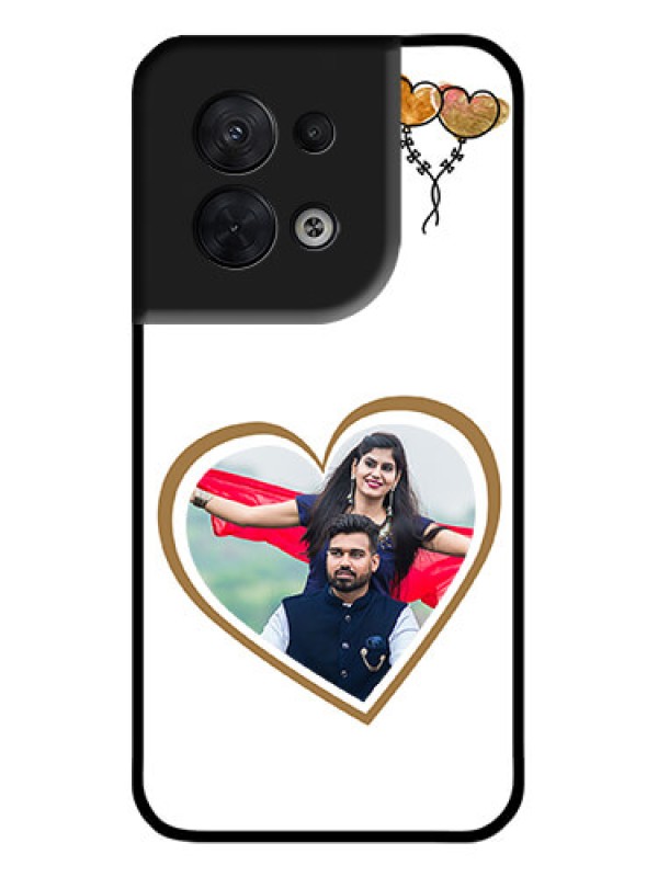 Custom Oppo Reno 8 5G Custom Metal Phone CaseYou and Me Design