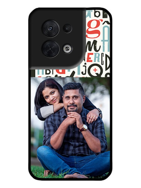 Custom Oppo Reno 8 5G Custom Metal Phone CaseAlphabet Design