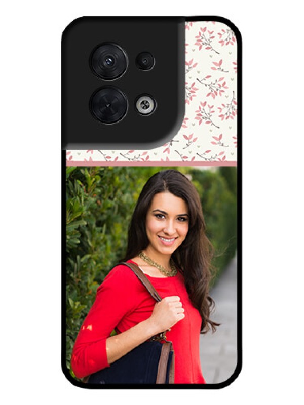 Custom Oppo Reno 8 5G Custom Metal Phone CaseStunning Floral Design