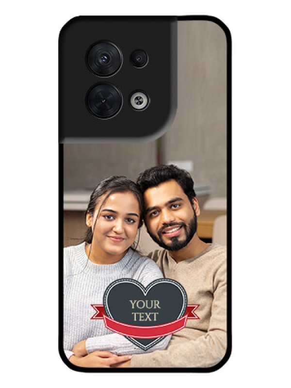 Custom Oppo Reno 8 5G Custom Metal Phone CaseJust Married Couple Design