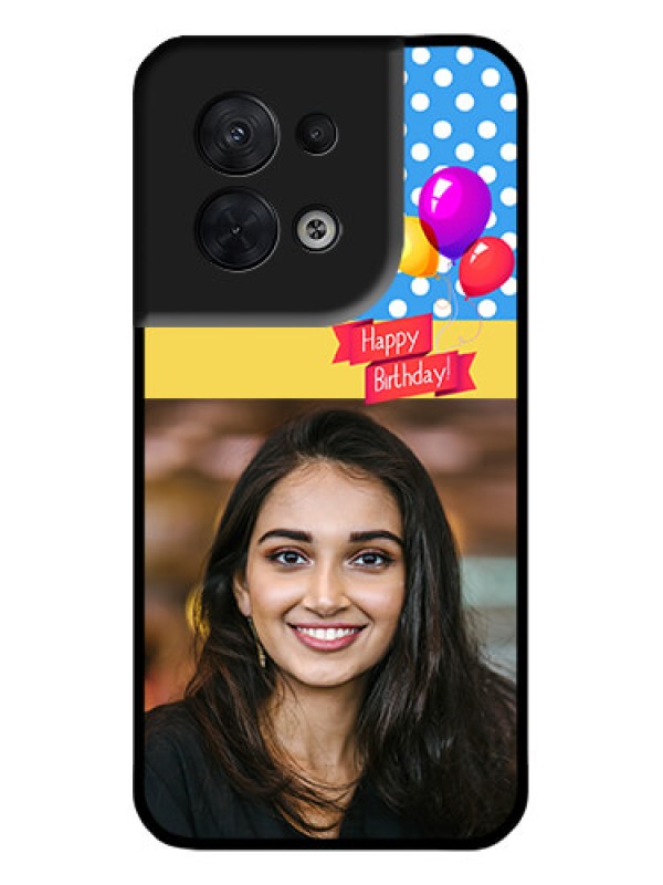 Custom Oppo Reno 8 5G Custom Metal Phone CaseHappy Birthday Design