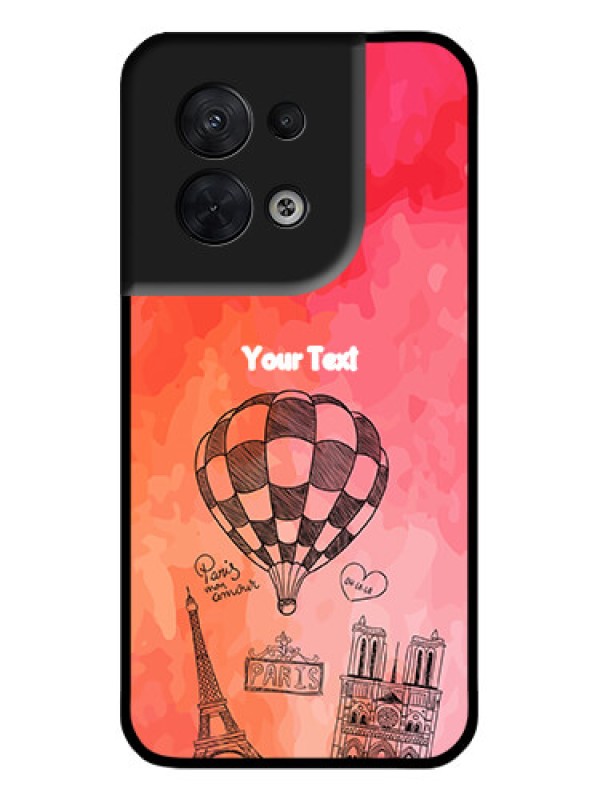 Custom Oppo Reno 8 5G Custom Metal Phone CaseParis Theme Design