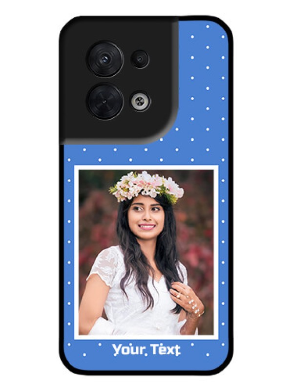 Custom Oppo Reno 8 5G Custom Metal Phone CasePolka Dots Design