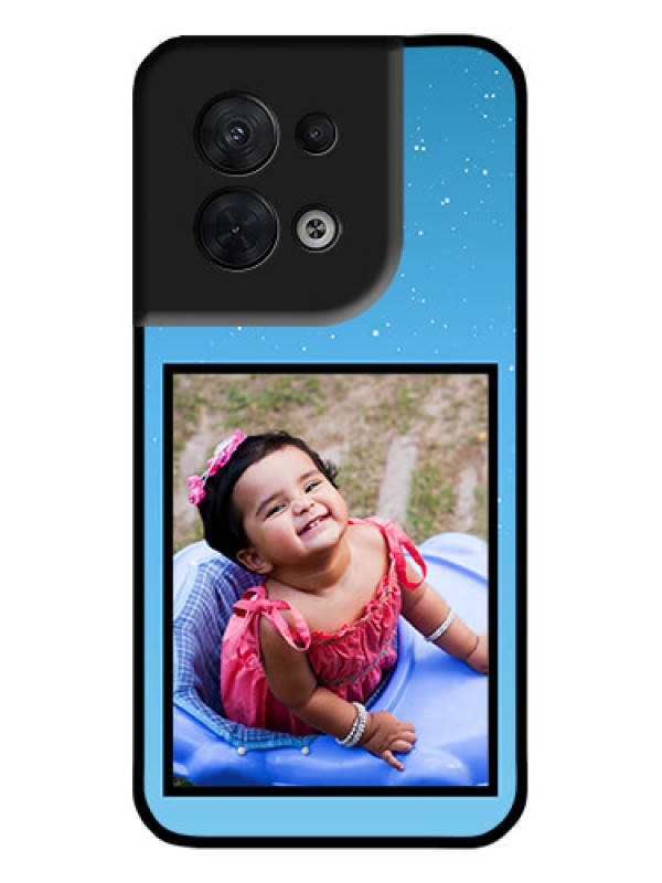 Custom Oppo Reno 8 5G Custom Metal Phone CaseWave Pattern Colorful Design